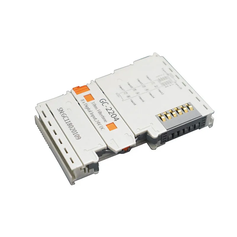 

Expandable PLC GC-2214 automatically configures according to the insertion sequence through the bus coupler or PLC controller
