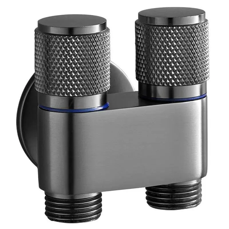 

ABCA-For Bidet And Bathroom Cleaning Dual Control Valve, 1-In-2-Out Design, G1/2 Double Control Washing Machine Toilet Triangle