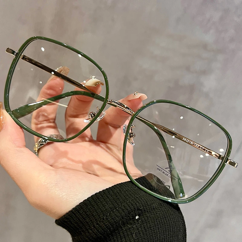 Retro Super Großer Rahmen Myopie Brillengestell Für Frauen Kann Hochwertiges Und Großes Gesicht Mit Schlanken Augen Rahmen MH9060