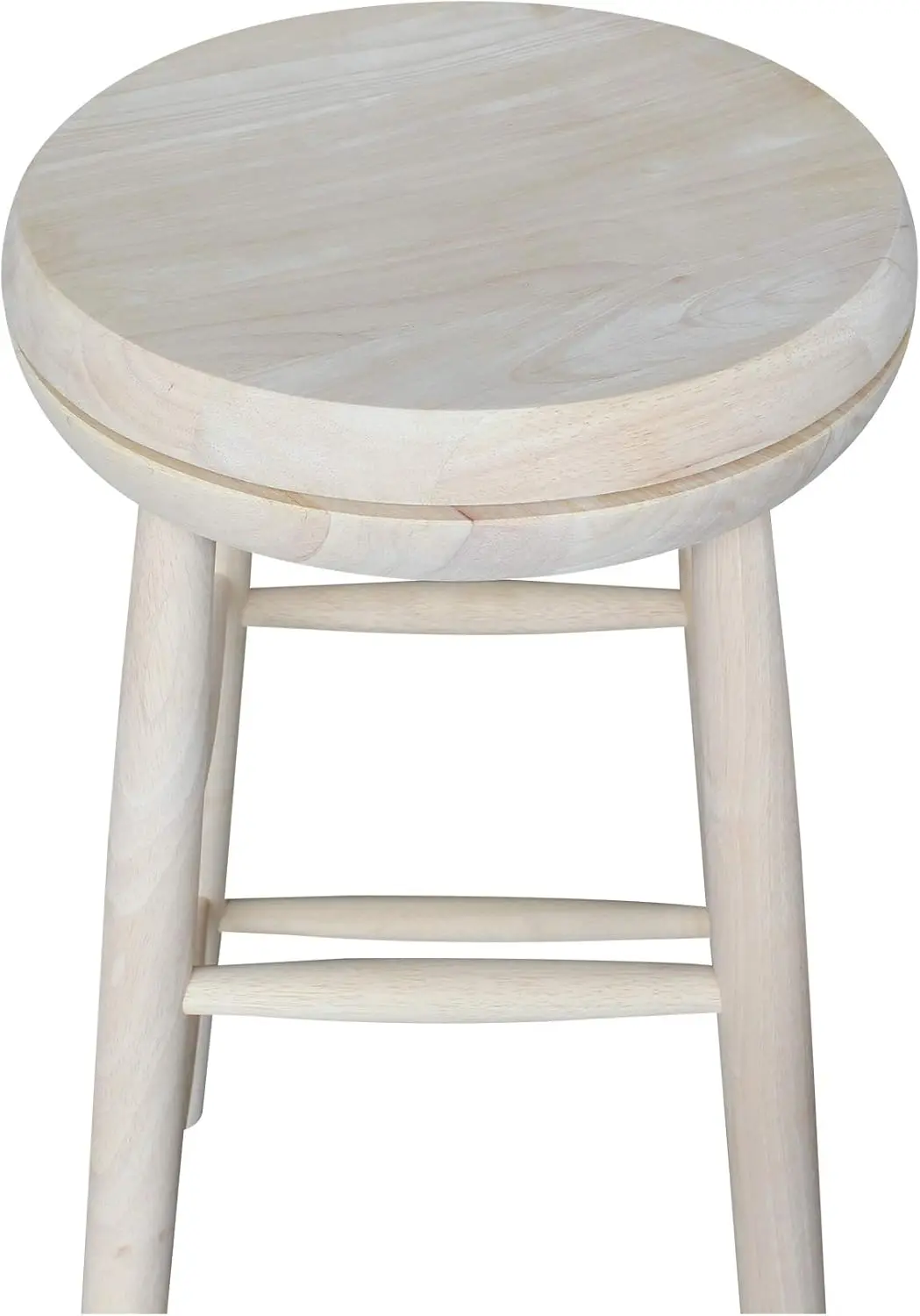 International Concepts Swivel Stool Barstool, 30 Inch, Unfinished