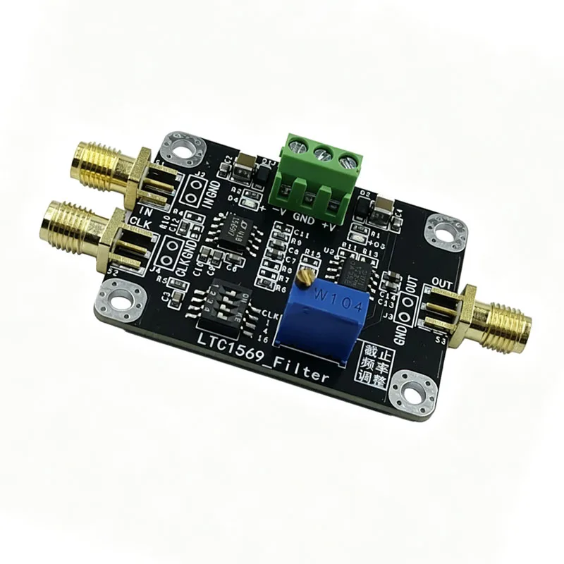 LTC1569 10th-Order Elliptic Low-Pass Filter Module, Adjustable Cutoff, Programmable for Signal Processing