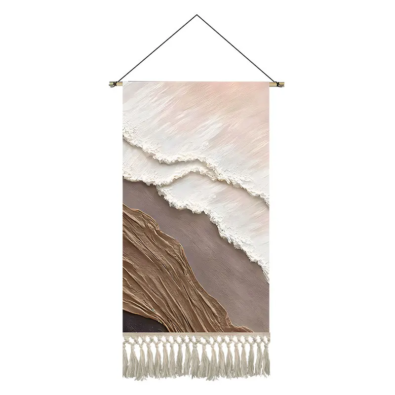 

​Morandi Fabric Wall Art - Minimalist Hanging for Entryway, Restaurant & Hotel Lobby, room decor aesthetic Tapestry