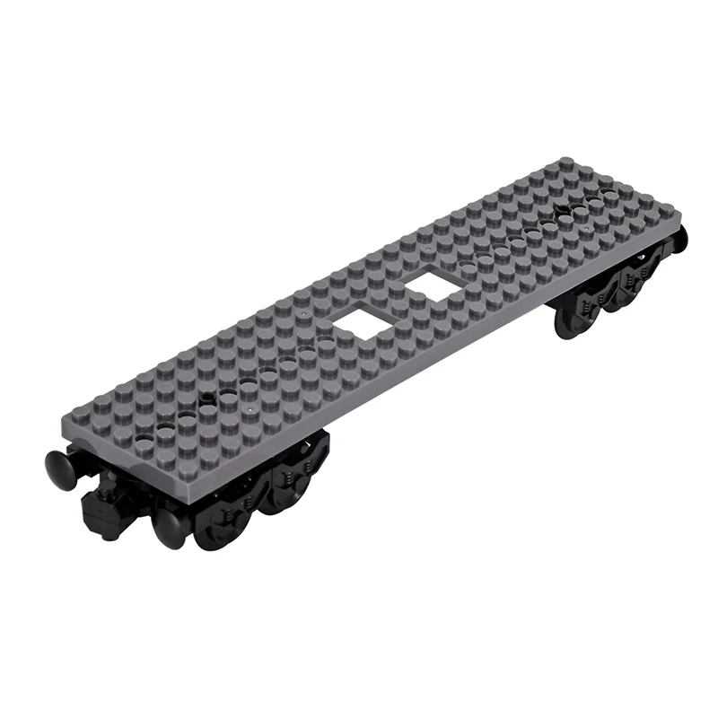 MOC مدينة الفكرة التقنية قطار 6*28 قاعدة عجلة النقل اللبنات الطوب تجميعها لتقوم بها بنفسك لعب للأطفال هدايا عيد الميلاد #5