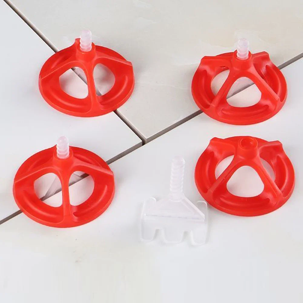 50/100pcs Spiral Ceramic Tile Leveling System Clips Spacers Straps Wadge for Tile Laying Wall Floor Fixing Construction Tools