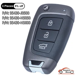 KEYECU 3 przyciski 433MHz dla Hyundai Accent 2018 2019 OEM Auto obrotowy pilot brelok 95430-J0500 95430-H5500 95430-H5600