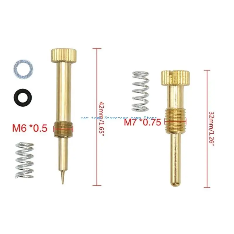 RXJE-tornillo ajuste velocidad ralentí duradero, adecuado para CV40 CVK34 CVK36 CVK40, tornillos ajuste