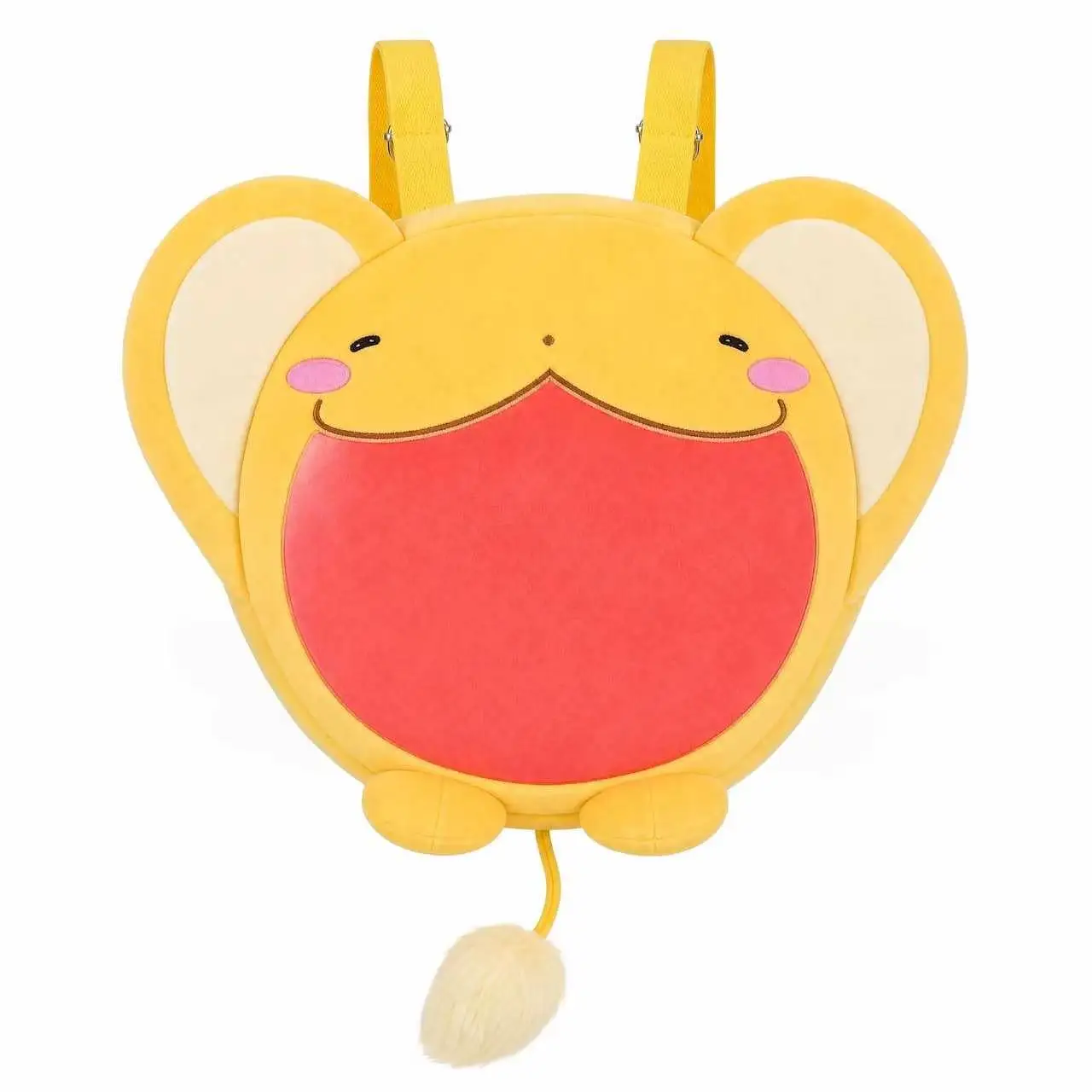 Cute Yellow‑Cartoon‑Animal Plush Ita‑Bag, Clear Display Backpack, Soft Plush Shoulder Bag for Daily Storage