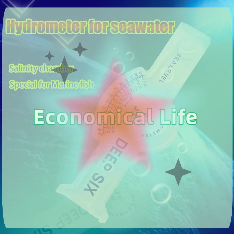 

[MOA]High Precision Seawater Hydrometer Automatic Fish Tank Hydrometer Transparent Salinity Meter[MOA]