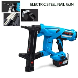 DCCN40 Electric Steel Nail Gun  Woodworking Nail Gun Steel Nail Gun Rechargeable Door And Window Nailer Nail Gun 20V/4Ah 100J