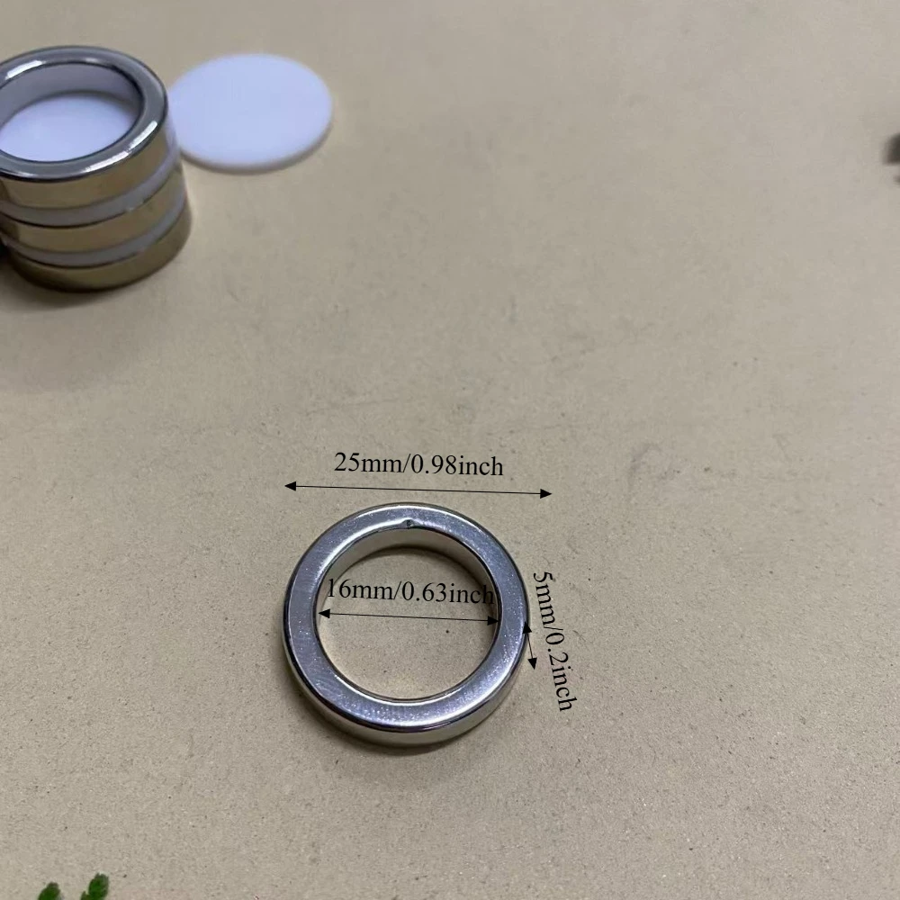 N52 25X5-18 25X5-16  Neodymium Magnet Ring 25*5  round Booster for 3D Printer Home Office Whiteboard DIY Use 16mm 18mm with Hole