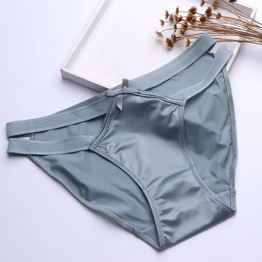 

Women Low Waist Ladies Women Secret Clothes Satin Silky Seamless Panties Sexy Lingerie Pack Women Knickers Underwear Briefs