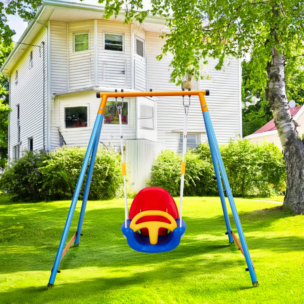 Voltsify Columpio desmontable para niños pequeños 3 en 1 para exteriores con cuerdas