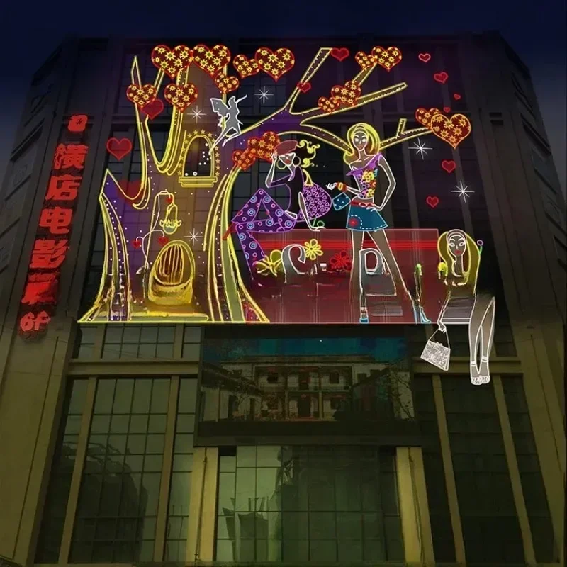 Neon curtain wall lighting decoration, shopping mall bar LED lighting beauty Chen