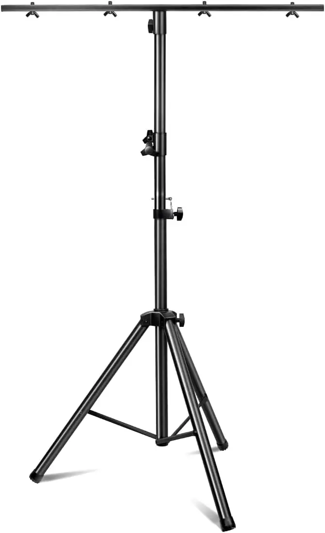 

DJ Lights Stand 41-95 Inch, Heavy Duty Tripod Stage Light Stand Adjustable Height, Portable T Bar for Parties