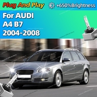 2Pcs Xenon 35W 6000K White Car HID Headlight Replace Light Bulbs For AUDI A4 B7 2004 2005 2006 2007 2008 Plug and Play