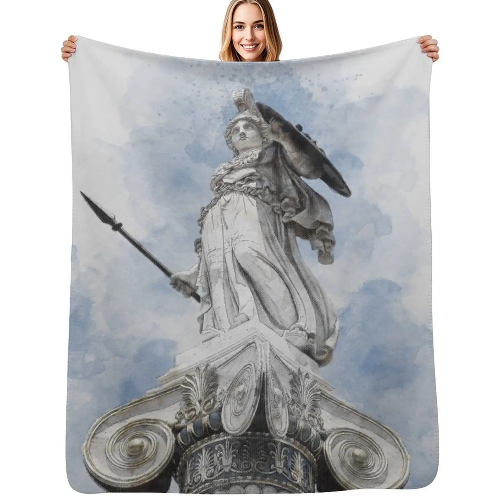 Классическая греческая статуя Афины, пледы, покрывала, одеяла и пледы для малышей, летние постельные принадлежности, одеяла