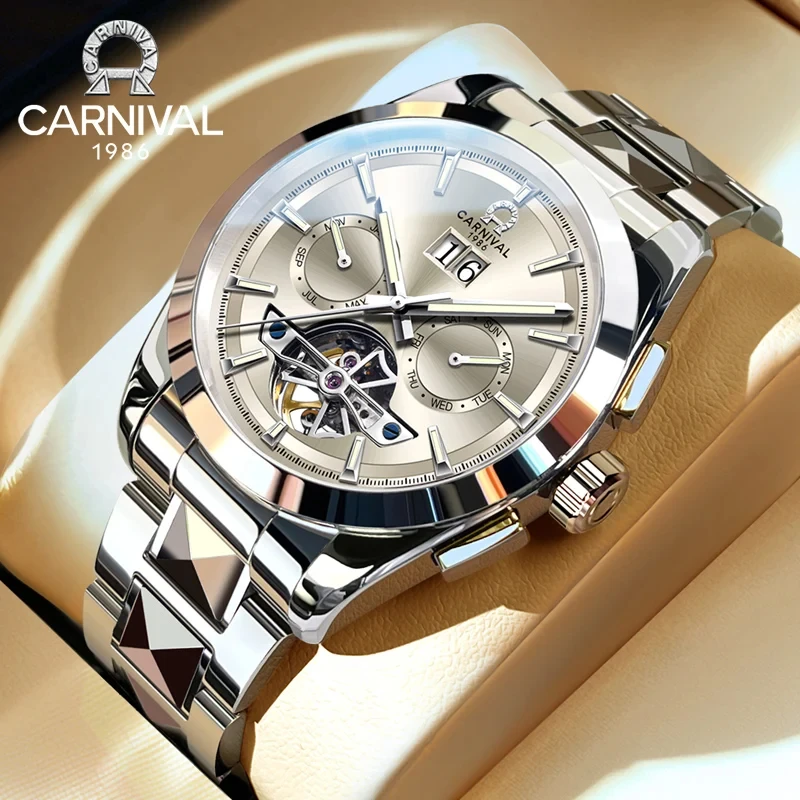 IW Carnival Sapphire Mirror Luxury Accessories For Men Automatic Movement Mechanical Wrist Watches Luminou Waterproof Male Watch