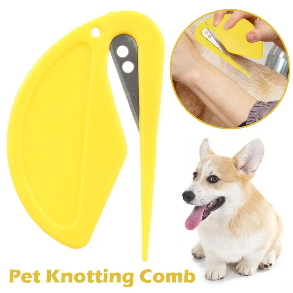 Pet Knotting Comb Effectively Painless Trim Hair Cat Puppy Shedding Unknot Accessories Knife Fur Pet Hair Comb T0J8 - Image 3