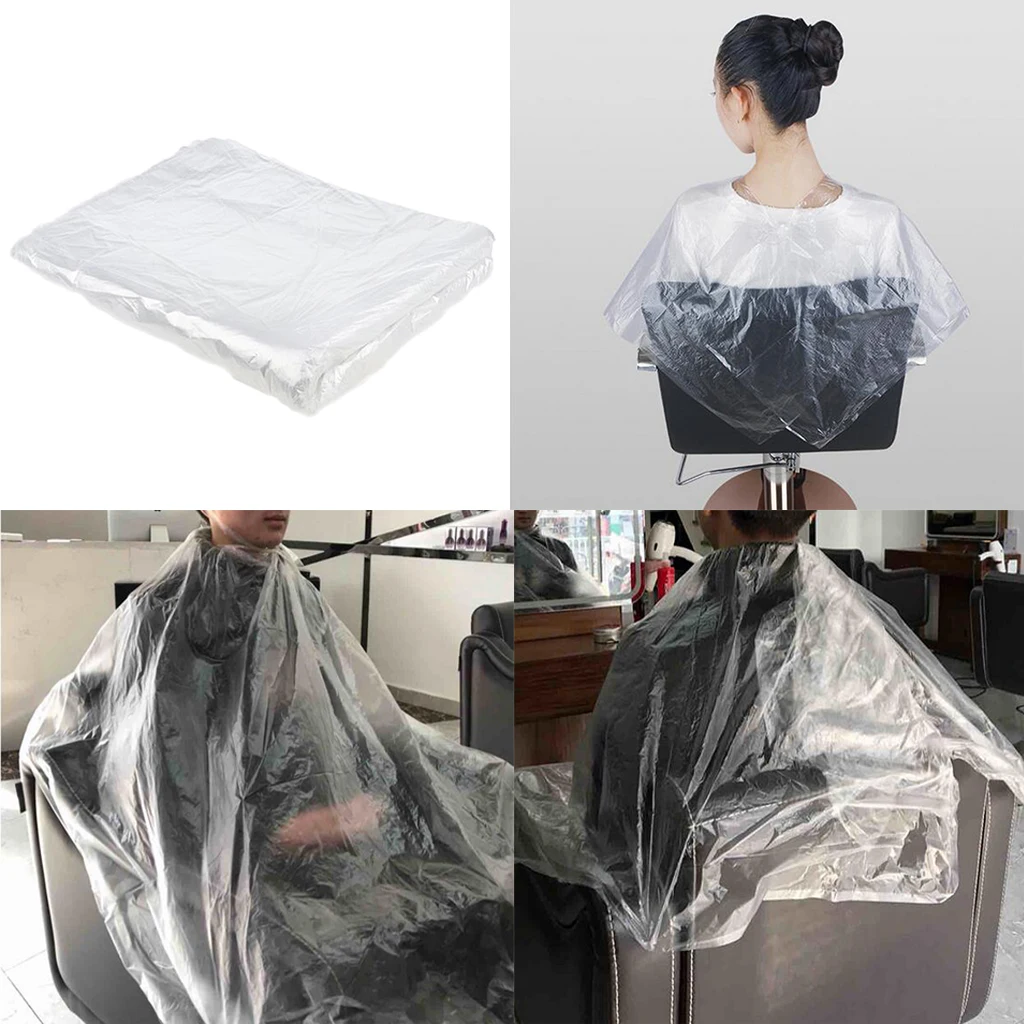 100x Disposable Neck Shawl, Waterproof Hair Salon Hairdressing for Professional Hair and Beauty Salon