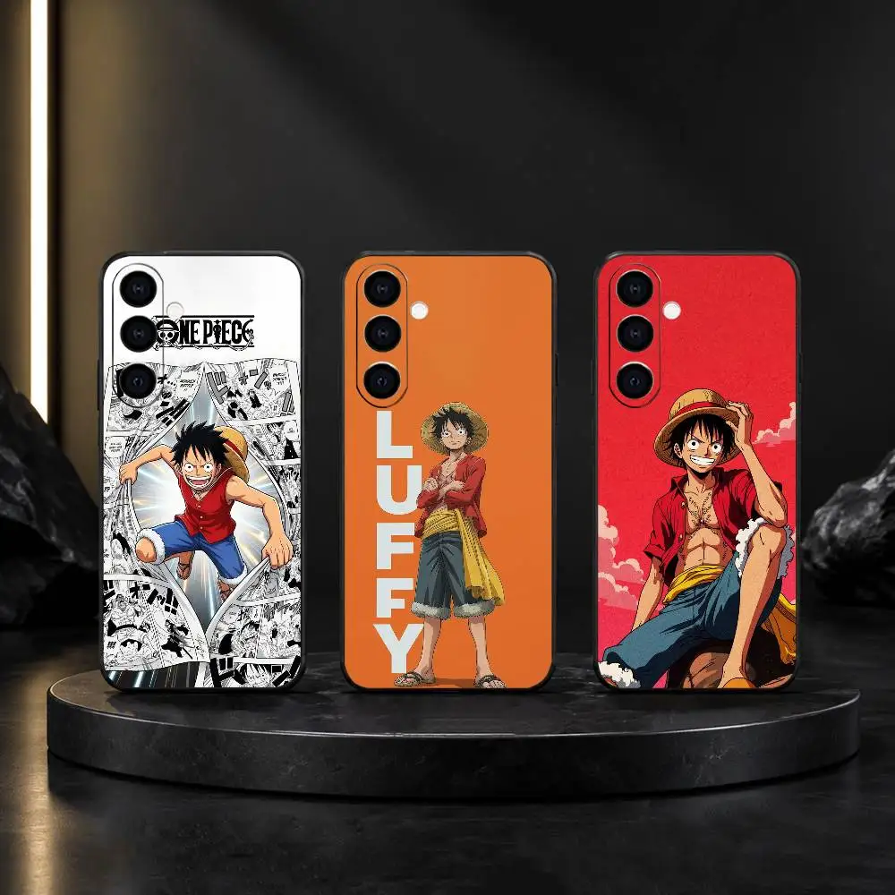 O-One Anime P-Piece-S Monki D L-Luffy Phone Case For Samsung Galaxy A20,21s,22,31,32,52,53,72,73,80,91 Soft Black Shell