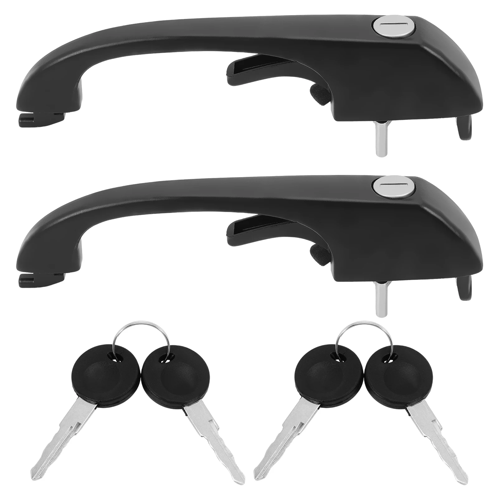 

1 Pair Left&Right Side Door Handle Outer Handle with 2 Keys 251.837.205 FOR VW Transporter III Bus T3 1979-1992 251837205