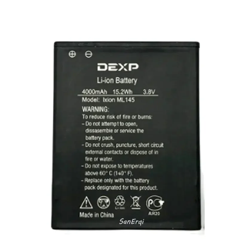 DEXP Ixion ML145 Аккумулятор Snatch SE ML145 Замена аккумулятора мобильного телефона 4000 мАч Высокое качество
