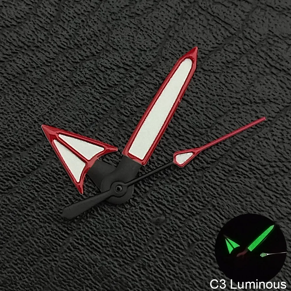 ساعة يد 12.5 ملم C3 جرين يان مضيئة تناسب NH35 NH36 جزء ملحقات حركة الساعات #5