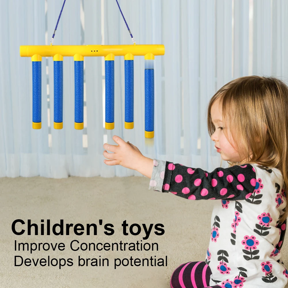 Jeu de bâtons de défi, 3 bâtons de chute à vitesse réglable, bâton de jeu de sport, jeu de défi réflexe, cadeaux pour enfants et adultes