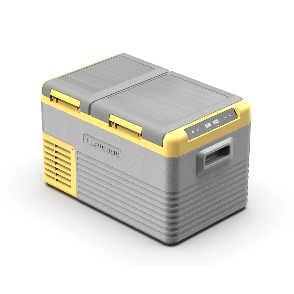 CLD45 CLD55 Series Car Refrigerator AC DC Dual-zone Fridge Freezer Heating Combo Portable Car Freezer Car and Home Use
