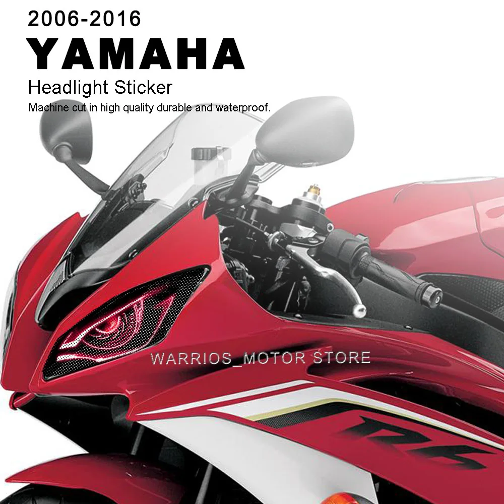 二輪車用ヘッドライトガードステッカー,防水,傷防止,Yamaha yzfr6,yzf r6,2006, 2007, 2008, 2009, 2010