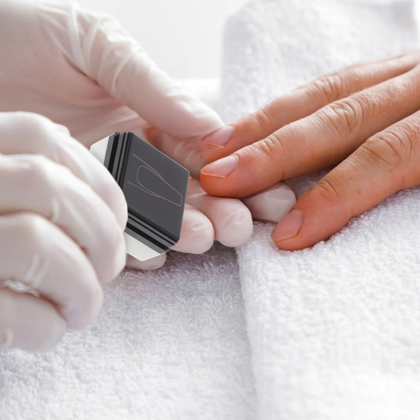 Fourniture professionnelle de pratique de Nail Art, tampon Compact pour formation de manucure féminine, outil de tampon de pratique de manucure