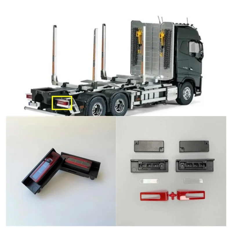 

1 Set Plastic Taillight Lamp Housing for 1/14 Tamiya RC Truck Car for VOLVO FH16 56360 Diy Parts