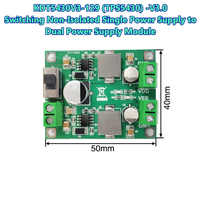 TPS5430 تحويل موفر طاقة تنظيمي وحدة واحدة إلى مزدوجة إمدادات الطاقة إيجابية سلبية محول جهد كهربي 5/12/15 فولت الناتج #4