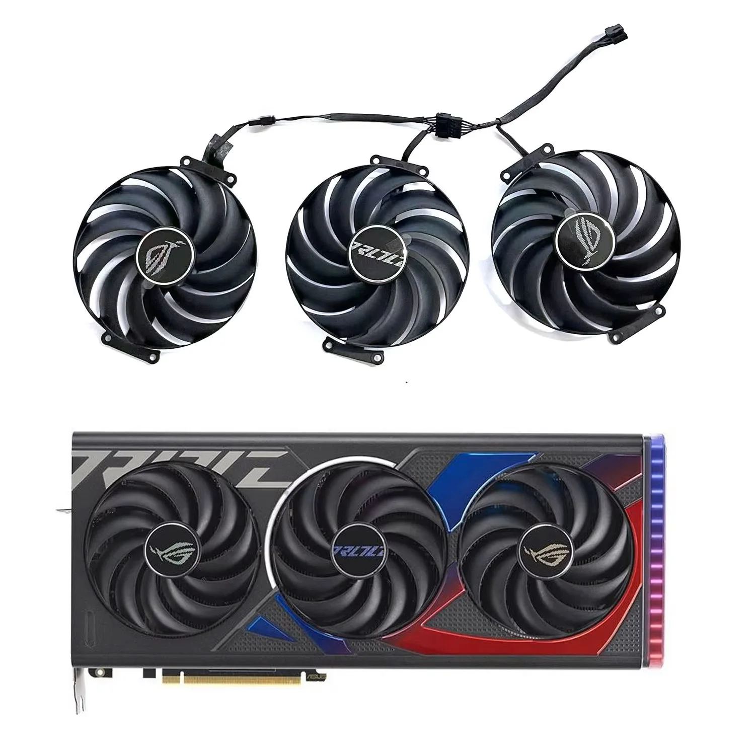 T129215SU FD1015M12D 7PIN DC 12V 0.50A RTX 4070 4070TI GPU Fan for ASUS Geforce RTX 4070 4070ti ROG Strix OC Graphics Card