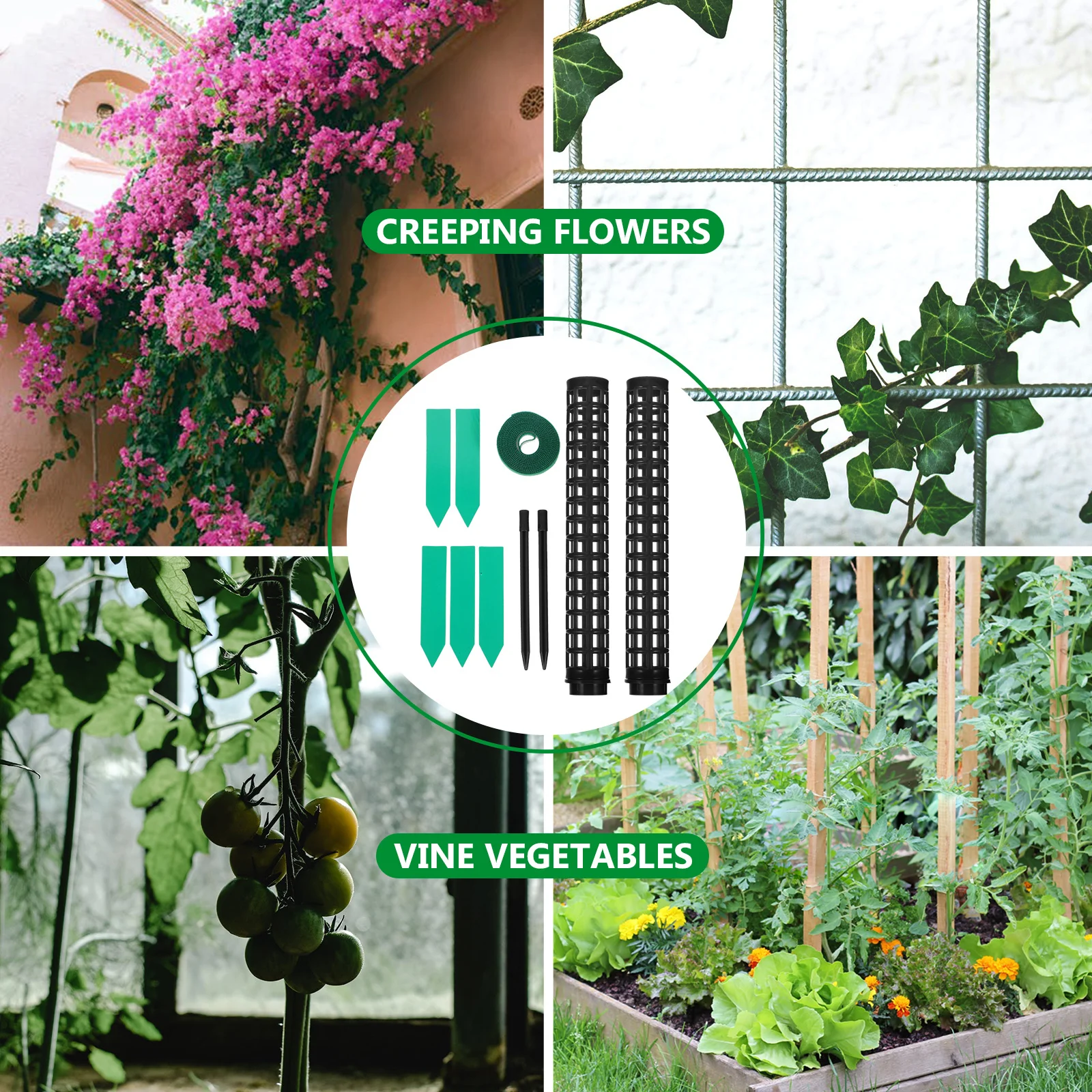 

1Set Plastic Moss Pole Climbing Plant Support Column for Vines Indoor Garden Trellis Flower Pot Climbing Plants