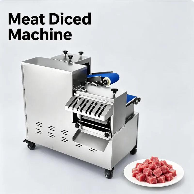 Automatic Meat Diced Machine Large Commercial Electric One Step Forming Cutter For Canteen Pork Beef Chicken Mutton Meat Slicer