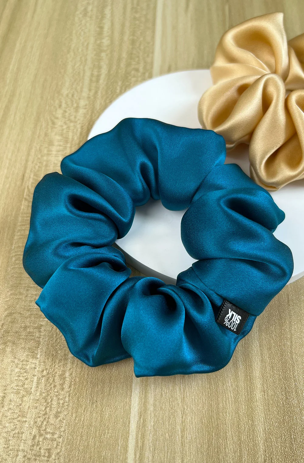 Haargummis aus 100 % Maulbeerseide, elastisches Gummiband, Haargummis, große große Gummiseile, Pferdeschwanzhalter für Frauen und Mädchen, 19 Momme – Detail 18