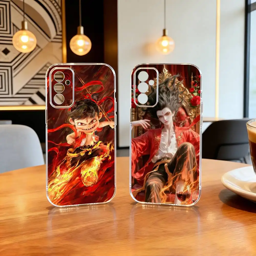 

Chinese Mythology Na Zha Phone Case Transparent Silicone Soft For SamsungA10,12,20,21S,30,31,40,50,51,52,70,71