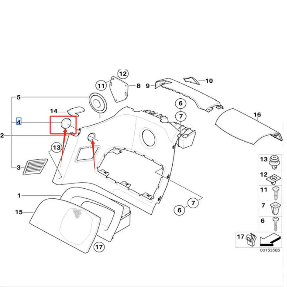 

Крышка задней боковой панели, совместимая с BMW, для Z4 E85 E86, задняя четверть панель OEM 51437069891, запасная часть