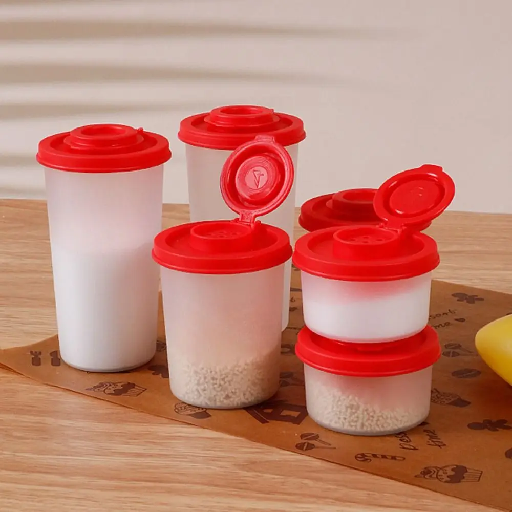 Durable Mini Salt and Pepper Spice Shaker Dustproof Plastic Spice Container Insect-proof Seasoning Jar Cocoa Powder Sprinkle