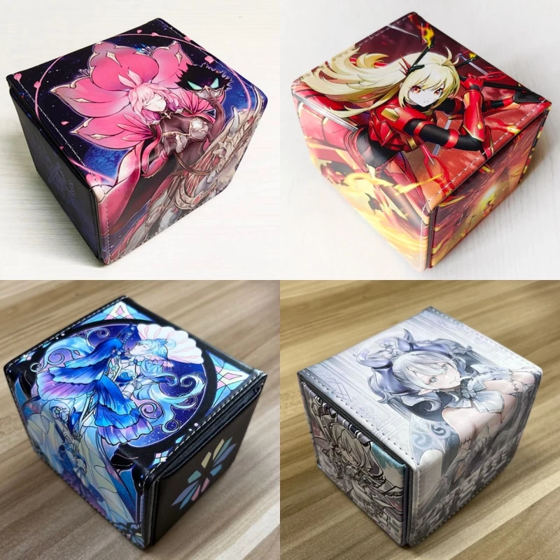 

Anime Yu-Gi-Oh! Card Box Mygo Shiranui‌ Figure Deck Box Yu-Gi-Oh! Tcg Ocg Ptcg Trading Cards Pu Leather Storage Box Fans Gifts