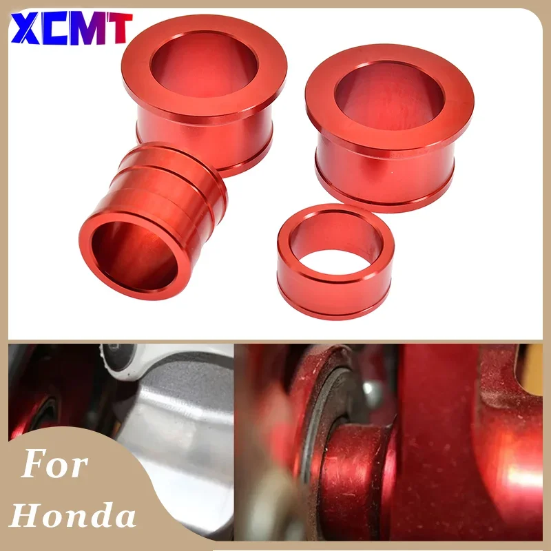 Motorcycle Front And Rear Wheel Hub Spacers Suit For HONDA CR125 CR250R CRF250R CRF250X CRF450R CRF450X 2004-2017 2018 2019-2021