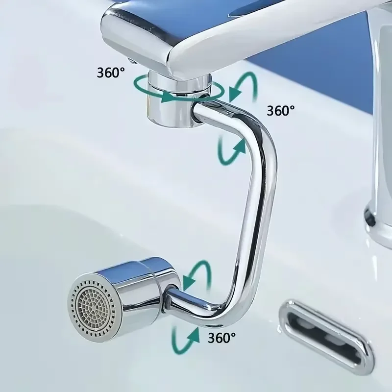 Stainless Steel Rotating Faucet Extender Valve Core Corrosion-Resistant for Kitchen & Bathroom Sink Faucets - view 4