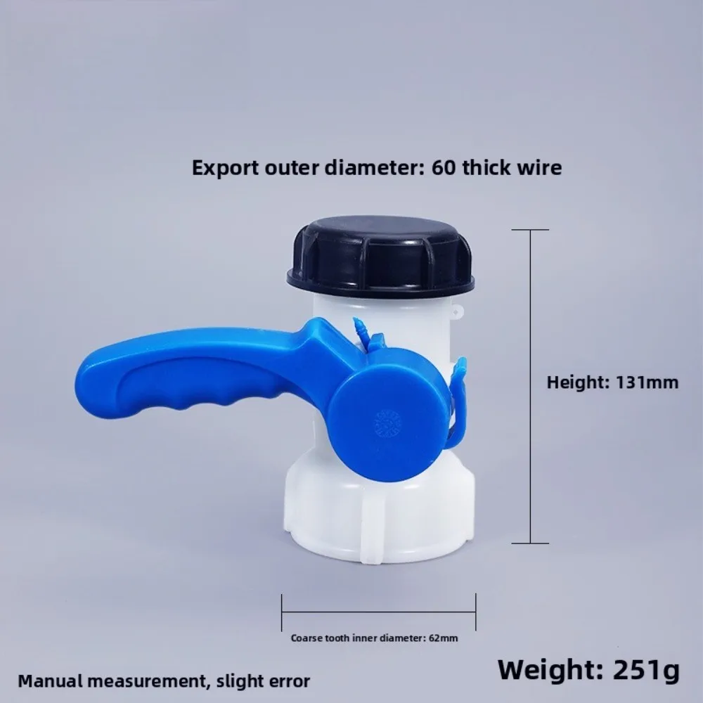 1000L Container DN40/DN50 75mm Liters 62mm To Male Export Butterfly Valve Switch Garden Home Tool Tank Tap Pipe Connector