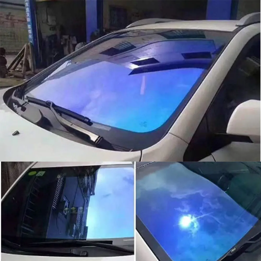 

Window Tint for Cars,Purple blue 62% VLT Chameleon Window Tint Film Nano Ceramic car windows Top Premium 1.52X30m 5x100ft Roll