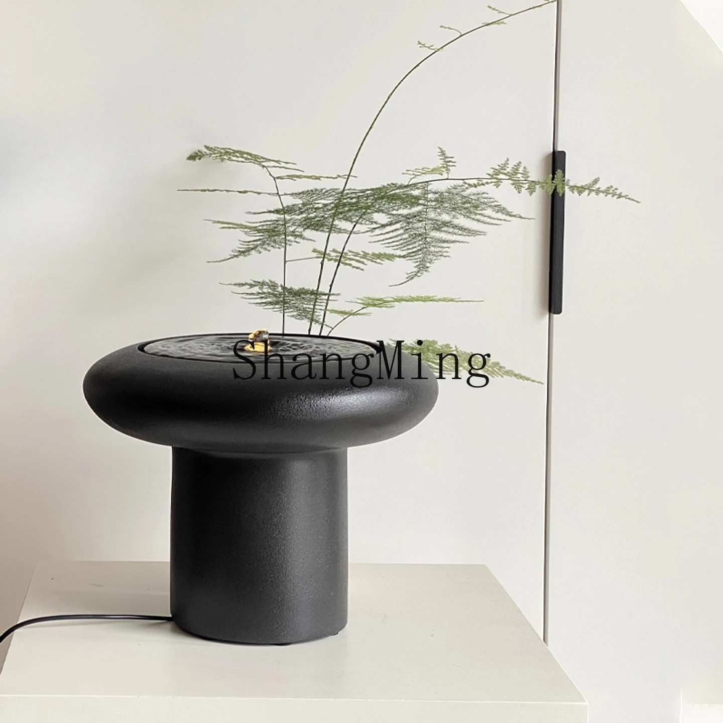 

CL flowing water fountain ornament office clubhouse entrance living room water circulationsystem front desk feature