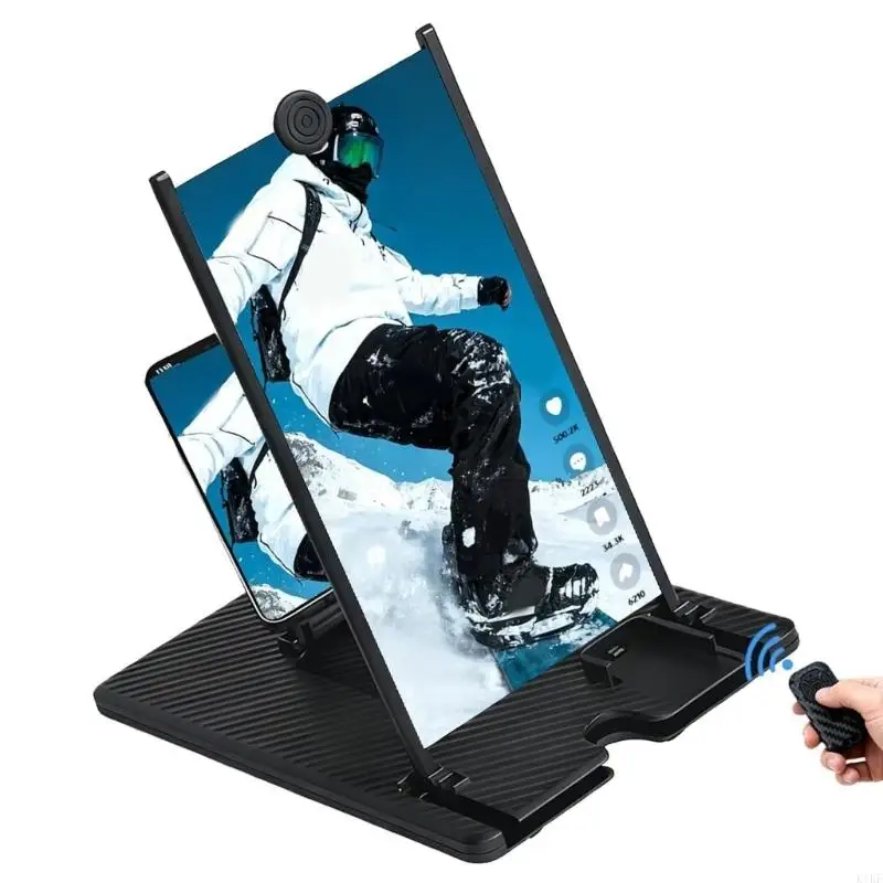 12Inch 720P Against Midnightblue Light Phone Increaser Includes Tip Device for Comfortable Viewing K1KF