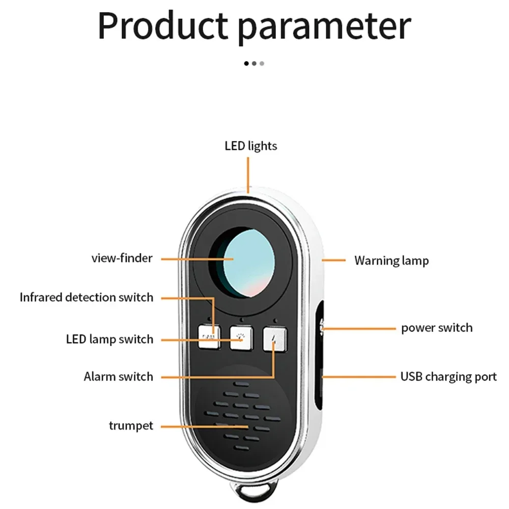 Per Nieuwe S200 rilevatore di telecamere Anti-sorveglianza Anti-Sneak Schieten Hotel Infrarood Detector Voor Anti-Spy Schieten apparatuu