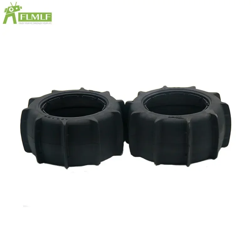 Rubber Desert Sand Tire Voor- of Achterwiel Band Skin Set Zonder Binnenschuim voor 1/5 HPI ROFUN ROVAN KM BAJA 5B SS RC AUTO-ONDERDELEN