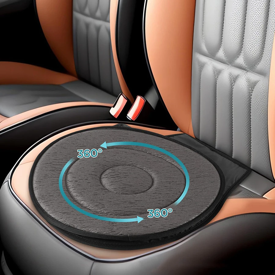 Cojín giratorio 360° para asiento de coche, base móvil para mayores - imagen 3